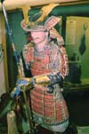 Model of Japanese samurai warrior